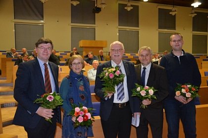 Vorstand Freundesgesellschaft 2013-2017 (Foto: D. Finger)
von links: Dr. W. Nehring, Prof. C. Volkmar, Prof. W. Diepenbrock, Dr. G. Thalheim, S. Knorre