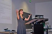 
Silke Helfrich, bei ihrer Keynote auf der Europischen IASC Konferenz Commons in a "Glocal" World: Global Connections and Local Responses 2016 in Bern 
