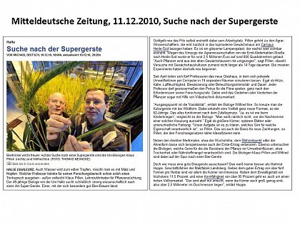 MZ-Artikel Suche nach der Supergerste