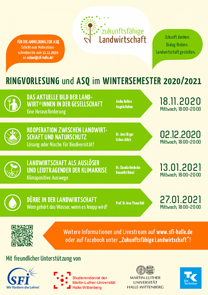 Öffentliche Ringvorlesung zusätzlich zum ASQ. Alle Veranstaltungen finden im
Livestream statt.