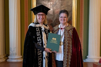 Prof. Theesfeld’s official inauguration as Vice Rector of human resources and organizational development. Photo: Maike Glöckner