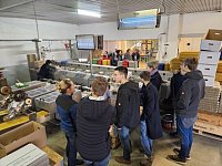 bung zur Legehennenhaltung in einem Praxisbetrieb - Packstelle